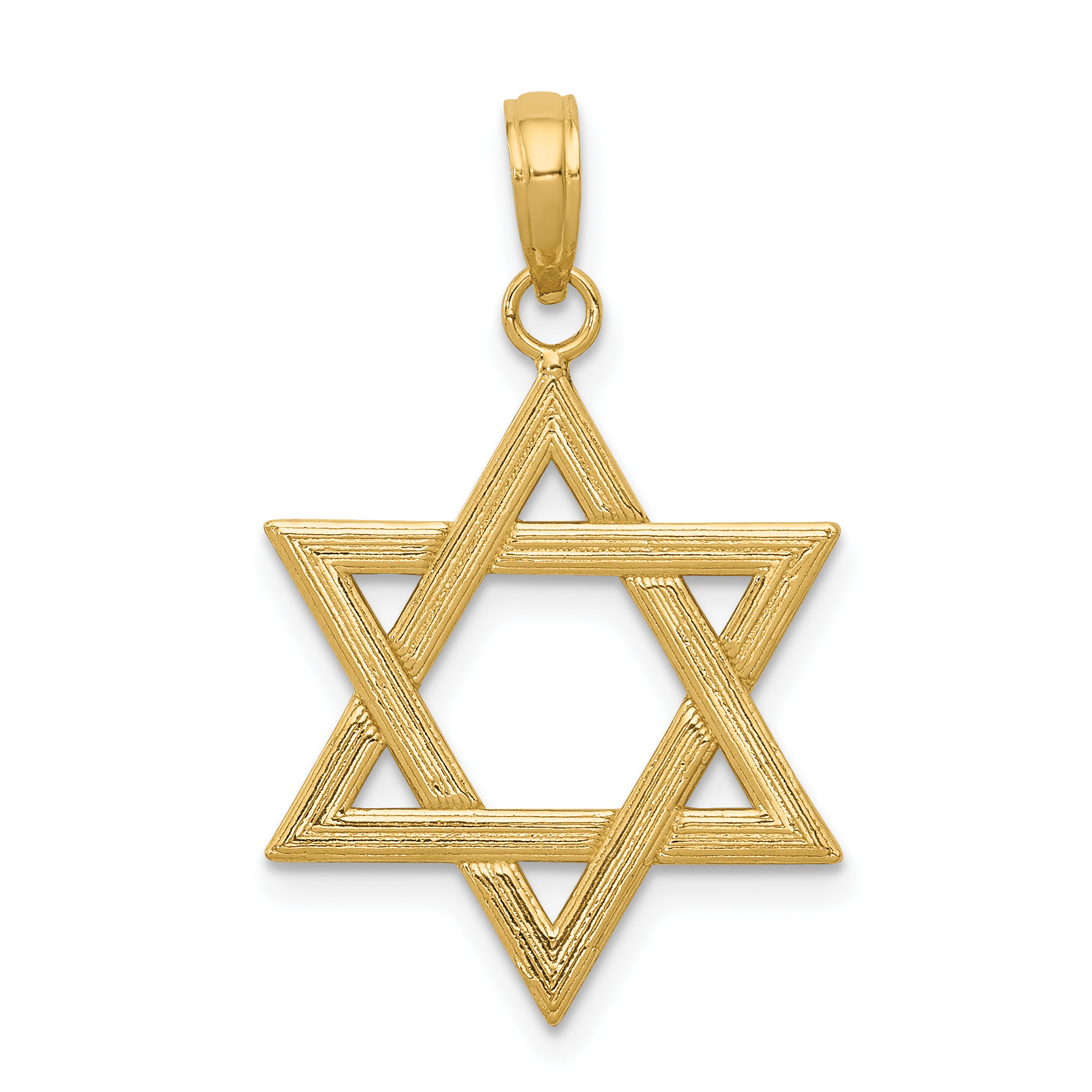 FB Jewels 14k White Gold Star of David Earrings FB Jewels 14k White Gold Star of David Earrings